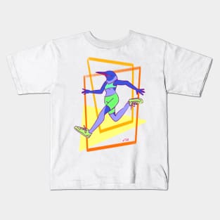 Running While Tired Kids T-Shirt